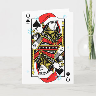 Cartes Pour Fêtes Annuelles Reine de Joyeux Noël des pelles
