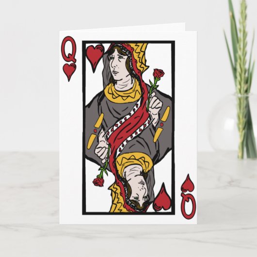 Cartes Pour Fêtes Annuelles Reine de mon coeur (Devant)