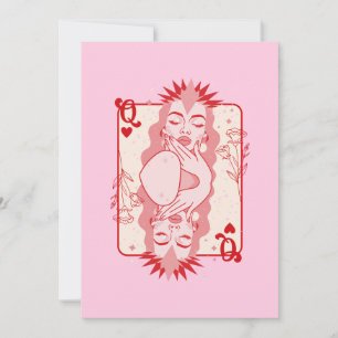 Cartes Pour Fêtes Annuelles Reine des Coeurs