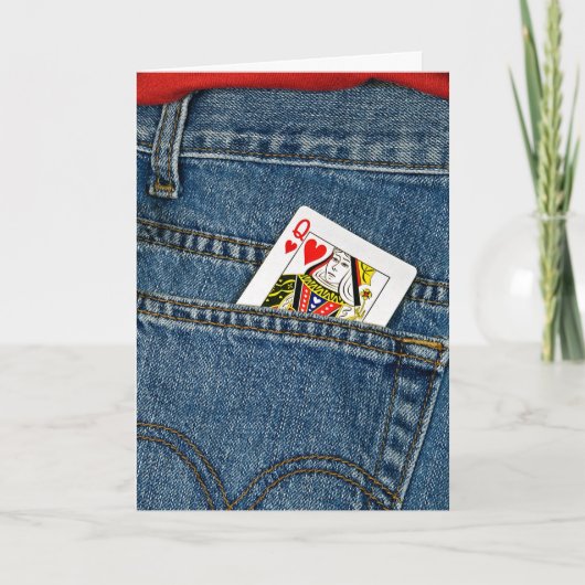 Cartes Pour Fêtes Annuelles Reine des Coeurs (Devant)