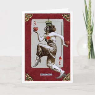 Cartes Pour Fêtes Annuelles Reine des Coeurs Valentine