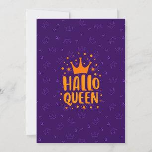 Cartes Pour Fêtes Annuelles Reine d'Halloween, Halloqueen, Art d'Halloween Rét