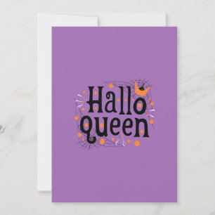 Cartes Pour Fêtes Annuelles Reine d'Halloween, Halloqueen, Art d'Halloween Rét