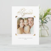 Cartes Pour Fêtes Annuelles Réjouissez les coins du cadre (Debout devant)