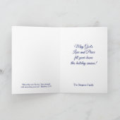 Cartes Pour Fêtes Annuelles Réjouissez-vous Noël Religieux Chrétien (Intérieur)