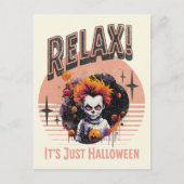 Cartes Pour Fêtes Annuelles Relax ! C'est juste Halloween (Devant)