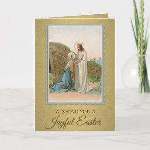 Cartes Pour Fêtes Annuelles Religieux Bonne Résurrection de Pâques Pascha