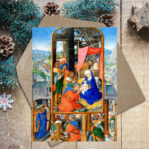 Cartes Pour Fêtes Annuelles Religieux chrétienne Noël Nativité Trois Rois