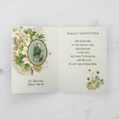 Cartes Pour Fêtes Annuelles Religieux St. Patricks Day Prière Shamrock irlanda (Intérieur)