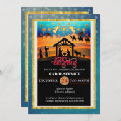 Cartes Pour Fêtes Annuelles Religious Christian Church Christmas Carol Service (Devant / Derrière)