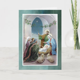 Cartes Pour Fêtes Annuelles Religious Christmas Cards Let Us Adore
