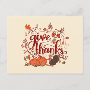 Cartes Pour Fêtes Annuelles Remercie la récolte d'automne, Turquie Thanksgivin