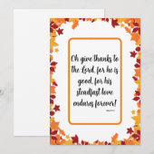 Cartes Pour Fêtes Annuelles Remerciement chrétien (Devant / Derrière)