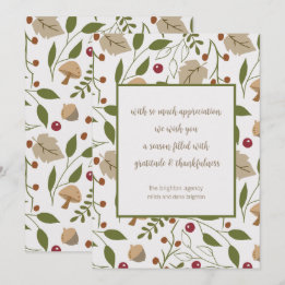 Cartes Pour Fêtes Annuelles Remerciement de Thanksgiving pour feuillage automn