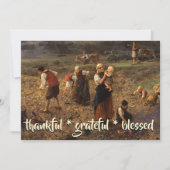 Cartes Pour Fêtes Annuelles Remerciements Gratuit Récolte de pommes de terre b (Devant)