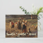 Cartes Pour Fêtes Annuelles Remerciements Gratuit Récolte de pommes de terre b (Debout devant)