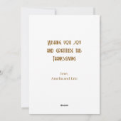 Cartes Pour Fêtes Annuelles Remerciements Heureux Béni La Récolte van Gogh (Dos)