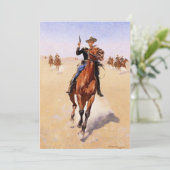 Cartes Pour Fêtes Annuelles Remington - Le Cavalier, art populaire (Debout devant)