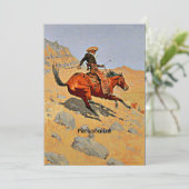 Cartes Pour Fêtes Annuelles Remington - The Cowboy, Personalize (Debout devant)
