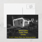 Cartes Pour Fêtes Annuelles Remorque Vacances EDL121015 (Devant / Derrière)