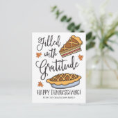 Cartes Pour Fêtes Annuelles Rempli de Bon thanksgiving de Gratitude (Debout devant)