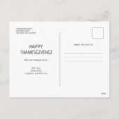 Cartes Pour Fêtes Annuelles Rempli de Bon thanksgiving de Gratitude (Dos)