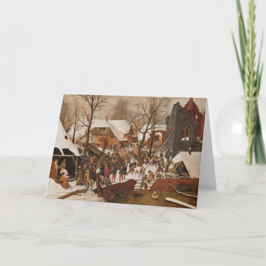 Cartes Pour Fêtes Annuelles Renaissance Holy Nativity (Devant)