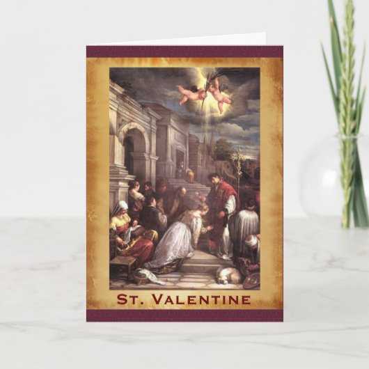 Cartes Pour Fêtes Annuelles Renaissance St. Valentine Fine Art (Devant)