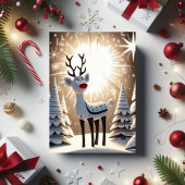 Cartes Pour Fêtes Annuelles Renard à nez rouge