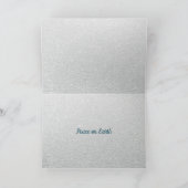 Cartes Pour Fêtes Annuelles Renard arctique assis à la neige (Intérieur)