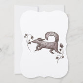 Cartes Pour Fêtes Annuelles renard d'automne élégant (Devant)