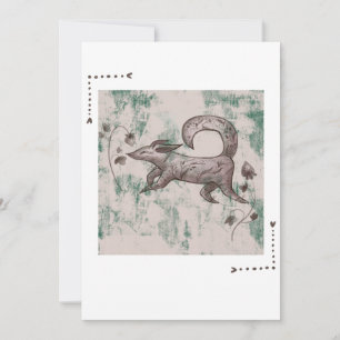 Cartes Pour Fêtes Annuelles renard d'automne élégant