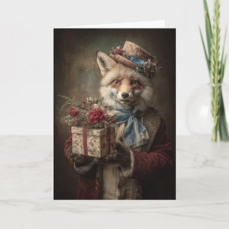 Cartes Pour Fêtes Annuelles Renard de Noël fantaisiste