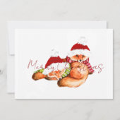 Cartes Pour Fêtes Annuelles Renard de Noël joyeux congé renard (Devant)