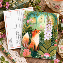 Renard Rouge Fantaisiste de la Forêt Pensées pour
