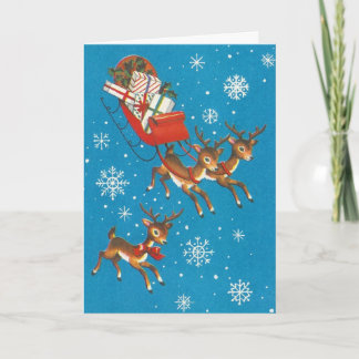 Cartes Pour Fêtes Annuelles Renard vintage