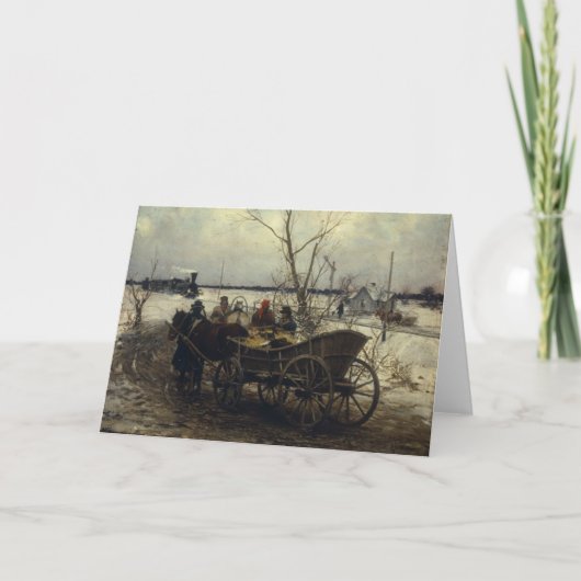 Cartes Pour Fêtes Annuelles Rencontrer le train (Devant)