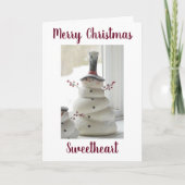 Cartes Pour Fêtes Annuelles *RENCONTREZ-MOI SOUS LA MISTLETOE* pour une JOLIE (Devant)