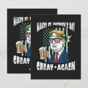 Cartes Pour Fêtes Annuelles Rendez la Saint-Patrick grande à nouveau Saint-Pad