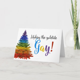 Cartes Pour Fêtes Annuelles Rendre gay la période de Noël !
