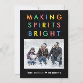 Cartes Pour Fêtes Annuelles Rendre les esprits lumineux | Noël (Devant)