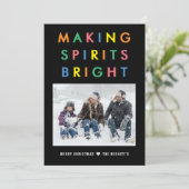 Cartes Pour Fêtes Annuelles Rendre les esprits lumineux | Noël (Debout devant)