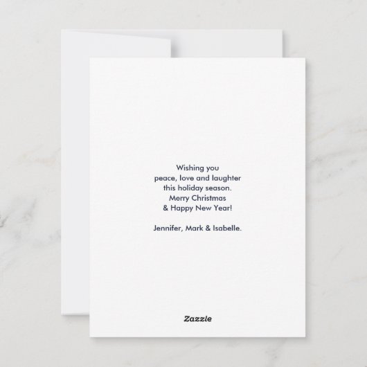 Cartes Pour Fêtes Annuelles Renne de Noël Bleu Rustique de Noël Country (Dos)