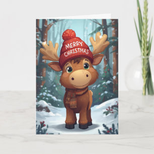 Cartes Pour Fêtes Annuelles Renne de vœux de Noël