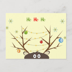 Cartes Pour Fêtes Annuelles Renne drôle