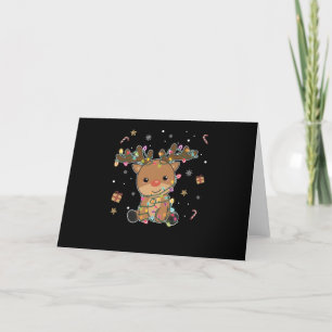 Cartes Pour Fêtes Annuelles Renne Joyeux Noël Animaux d'hiver Cerf