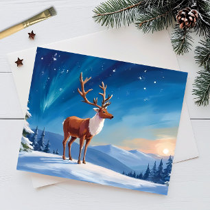 Cartes Pour Fêtes Annuelles Renne Royal Joyeuses Fêtes de Noël