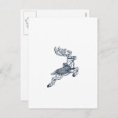 Cartes Pour Fêtes Annuelles Rennes de noël (Devant / Derrière)