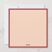 Cartes Pour Fêtes Annuelles Rennes de Noël avec Couronne de Fêtes (Dos)