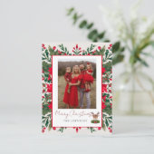 Cartes Pour Fêtes Annuelles Rennes de Noël personnalisées (Debout devant)